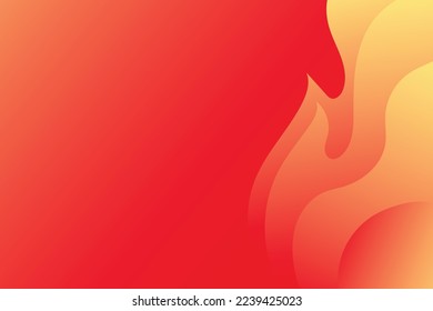 Red Fire Gradient Vector Background