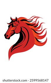 Red fire horse symbol of Chinese New Year 2026