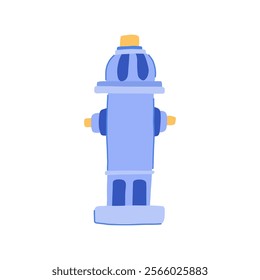 red fire hydrant cartoon. emergency valve, metal street, urban city red fire hydrant sign. isolated symbol vector illustration