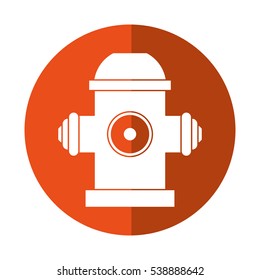 red fire hydrant fire fighting orange circle