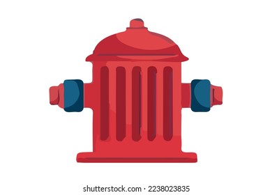 red fire hydrant illsutration vector