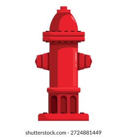Roter Hydrant für wesentlichen Brandschutz in städtischen Gebieten