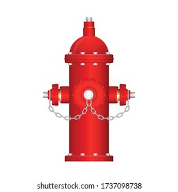 Ilustración vectorial del hidrógeno rojo aislada