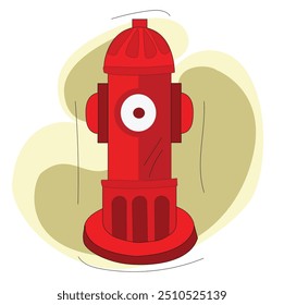 Red fire hydrant.red fire hydrant vector illustration