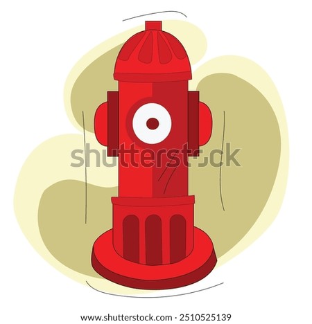 Red fire hydrant.red fire hydrant vector illustration