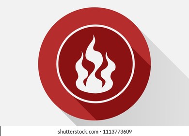 Red fire icon.