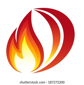 Red fire icon