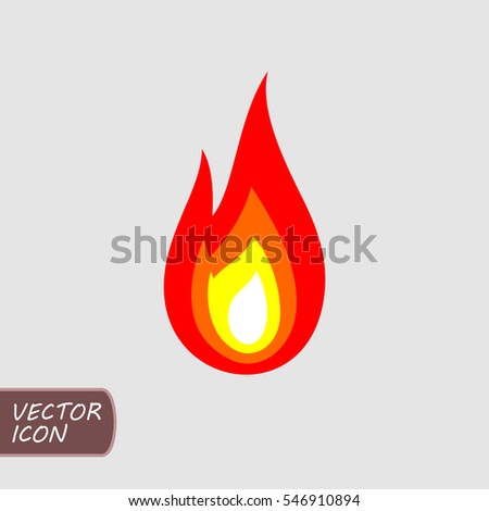 Red fire icon