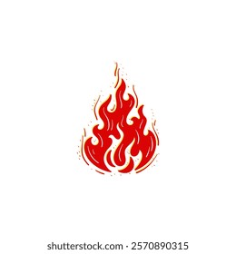 A red fire icon illustration