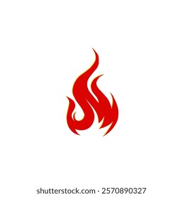 A red fire icon illustration