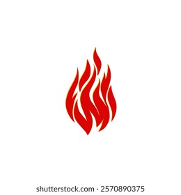 A red fire icon illustration