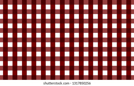 Red Firebrick gingham pattern.Texture from rhombus for-plaid,background,tablecloths for textile articles,cell and  -vector illustration.EPS-10. - Vector