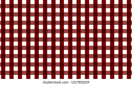 Red Firebrick gingham pattern.Texture from rhombus for-plaid,background,tablecloths for textile articles,cell and  -vector illustration.EPS-10. - Vector