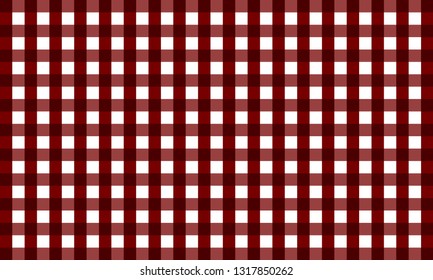 Red Firebrick gingham pattern.Texture from rhombus for-plaid,background,tablecloths for textile articles,cell and  -vector illustration.EPS-10. - Vector