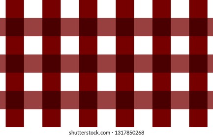 Red Firebrick gingham pattern.Texture from rhombus for-plaid,background,tablecloths for textile articles,cell and  -vector illustration.EPS-10. - Vector