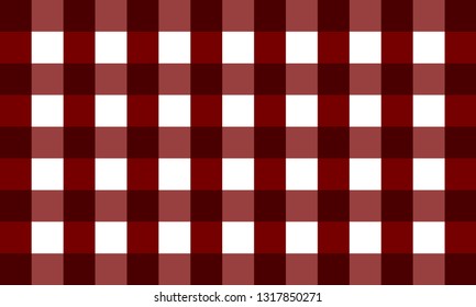 Red Firebrick gingham pattern.Texture from rhombus for-plaid,background,tablecloths for textile articles,cell and  -vector illustration.EPS-10. - Vector