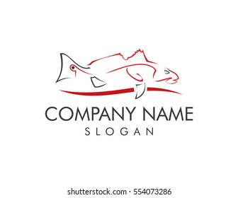 Red fish logo