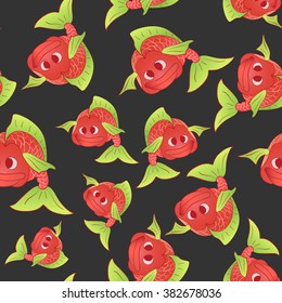Red fish seamless