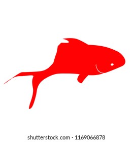 Red Fish Silhouette