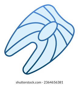 Icono de chuleta de pescado rojo. Iconos azules de carne de pescado en un estilo moderno y plano. Diseño de estilo gradiente de filete de pescado, diseñado para web y app. Eps 10