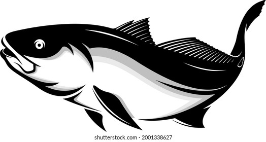 RED FISH VECTOR FOR FISHING COMPANY LOGOS