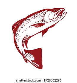 

Red fish vector image. 
Transform to any size.