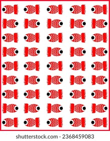 red fish and white fish 