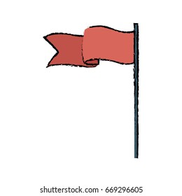 red flag business success victory concept
