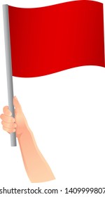 red flag in hand icon
