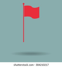 Red flag icon 