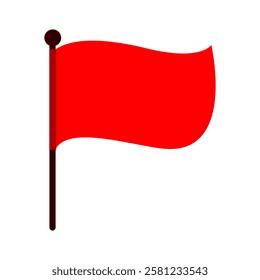 red flag icon, flag sign, emoji flag