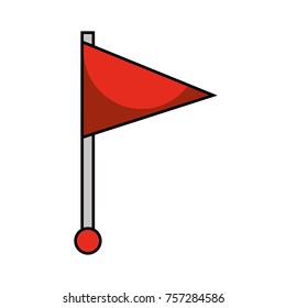 red flag pin location web symbol