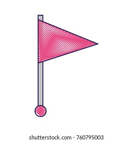 red flag pin location web symbol