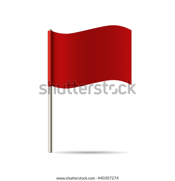 Red Flag Vector Illustration Stock Vector (Royalty Free) 440307274