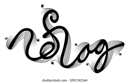 Red Flag is a warning signal for a problem. Hand drawn Typography. Vector illustration.