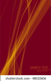 Red flame template. Vector.