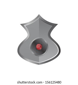 red flash camera lens shield