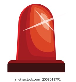 Red flasher emitting intermittent light signal for alert and notification purposes