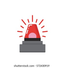 red flashing emergency