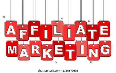 red flat line tag affiliate marketing