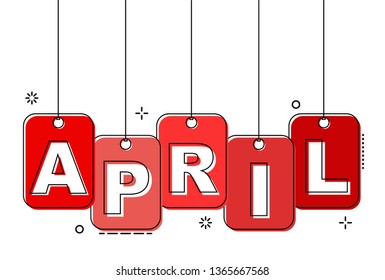 red flat line tag april