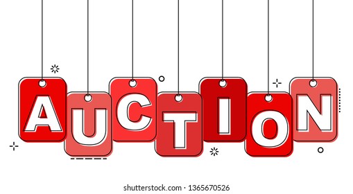 red flat line tag auction
