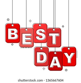 red flat line tag best day