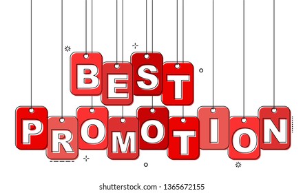 red flat line tag best promotion