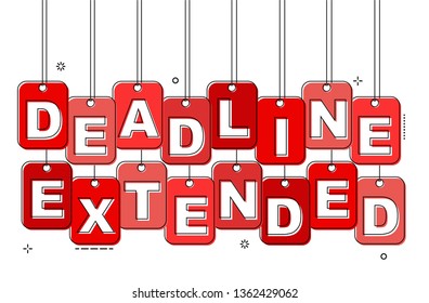 red flat line tag deadline extended