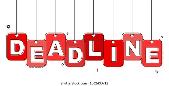 red flat line tag deadline