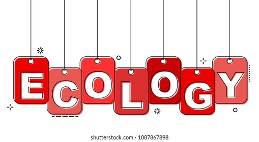 red flat line tag ecology