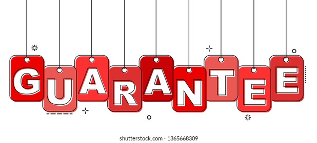 red flat line tag guarantee