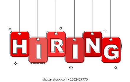 red flat line tag hiring