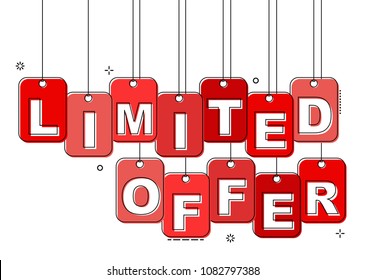 red flat line tag limited offer